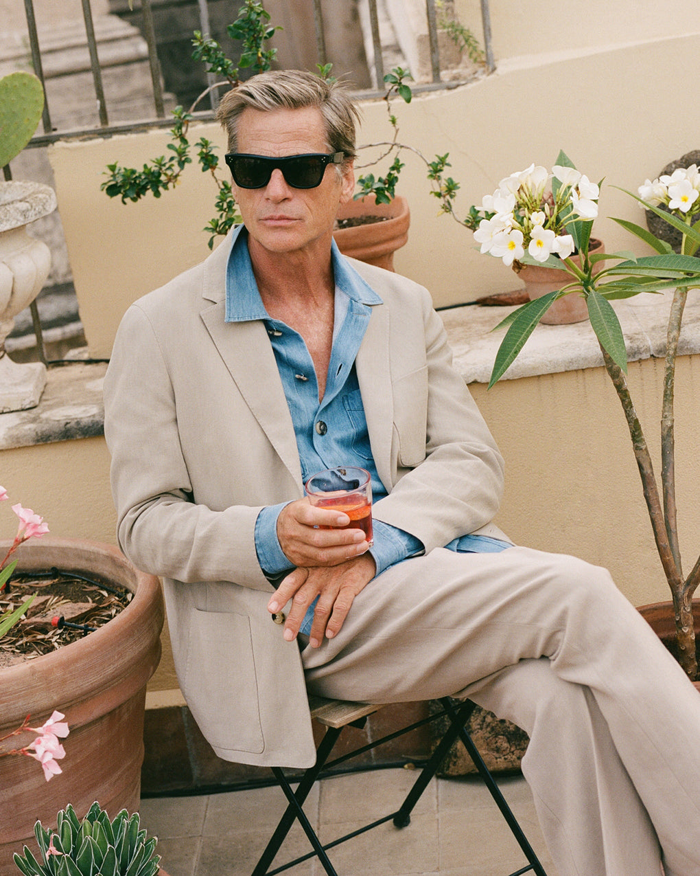 Orbison Antique Black Sunglasses