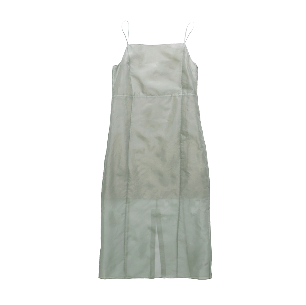 Organza Devon Dress - Dusty Green