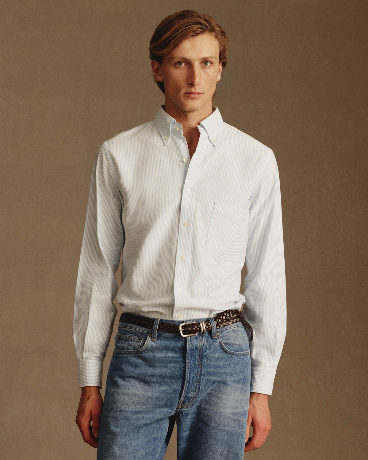 Oxford Shirt - Light Blue Stripe