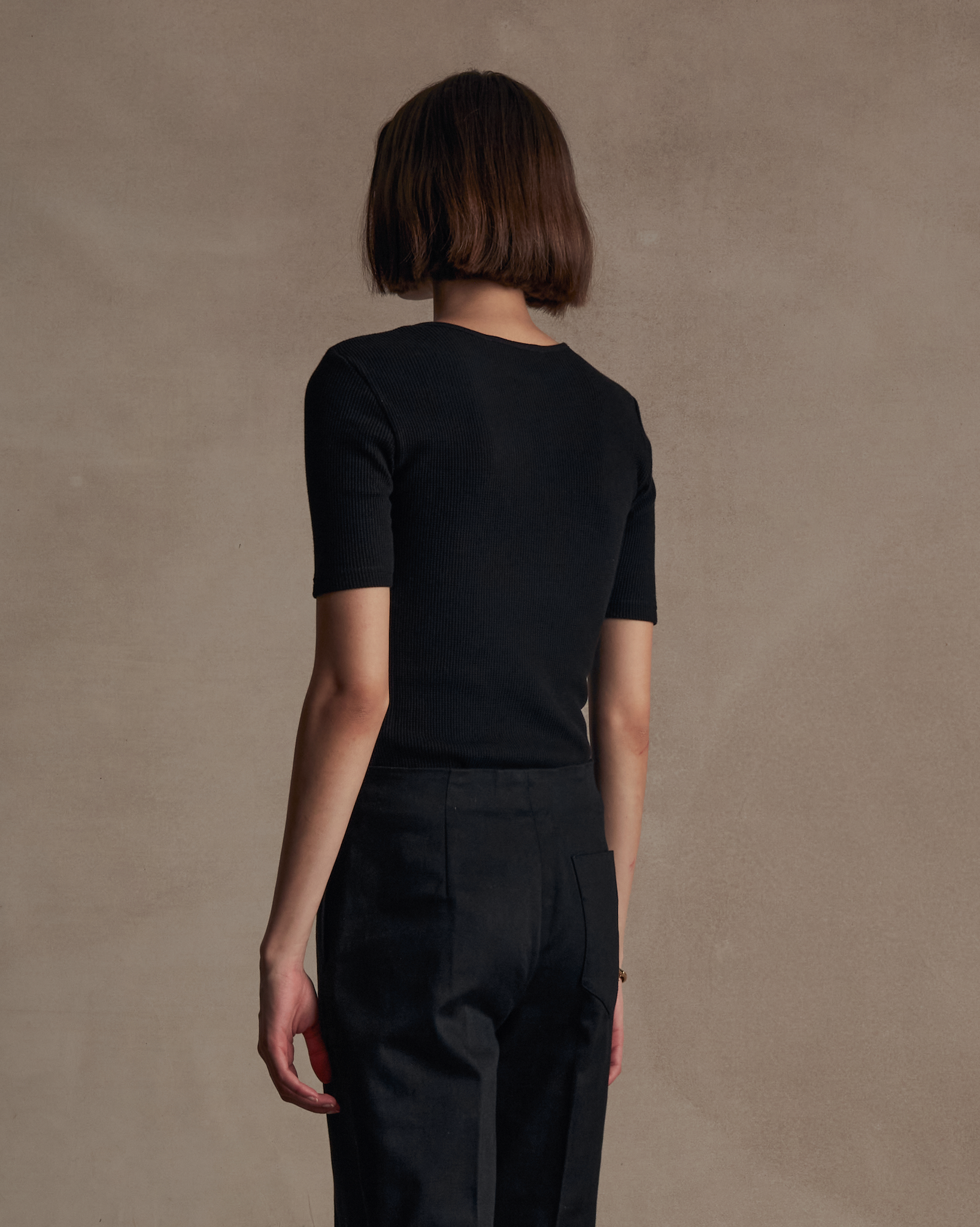 Black Waffle Top