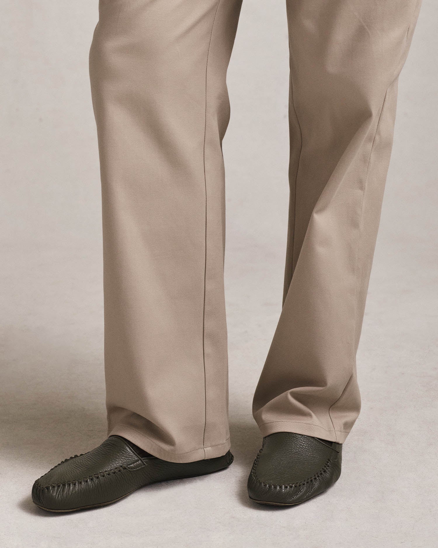 Soft Moccasin - Olive Deerskin