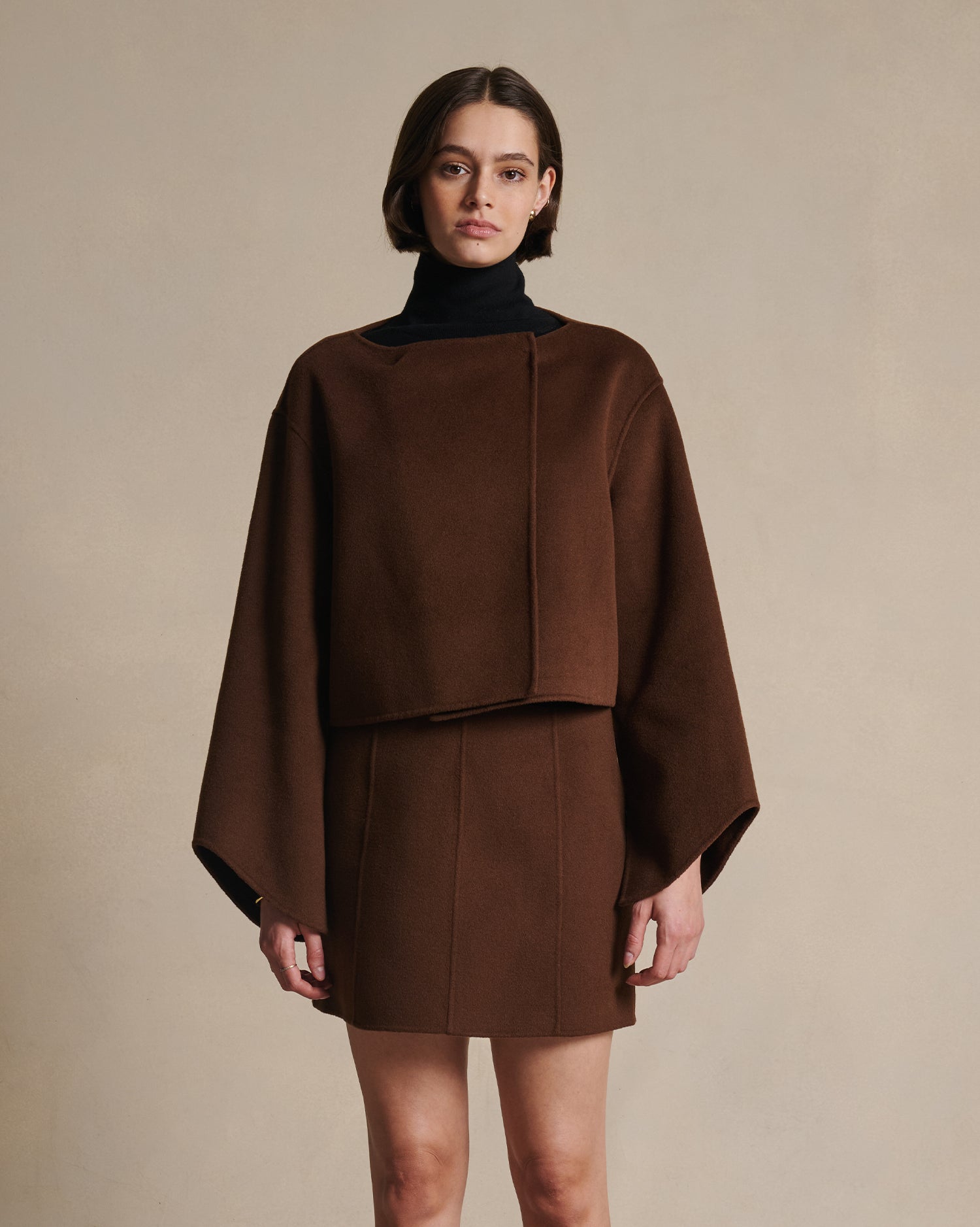 Rosie Cropped Jacket - Chestnut