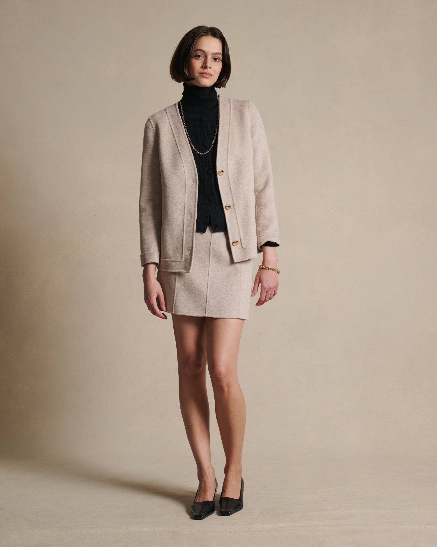 Rosie Mini Skirt - Oat