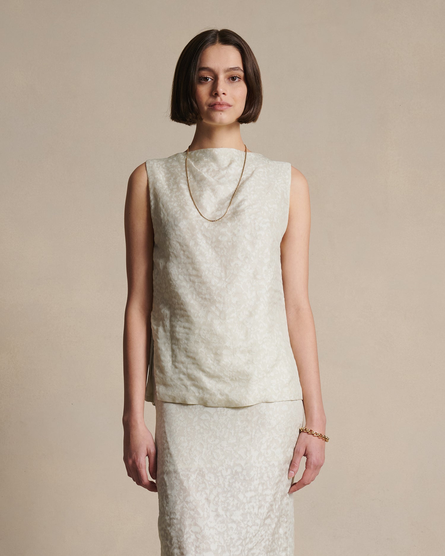 Mara Boat Neck Top - Cloud