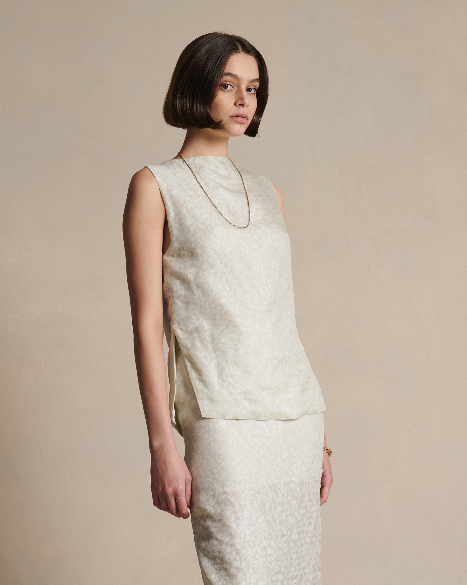 Mara Boat Neck Top - Cloud