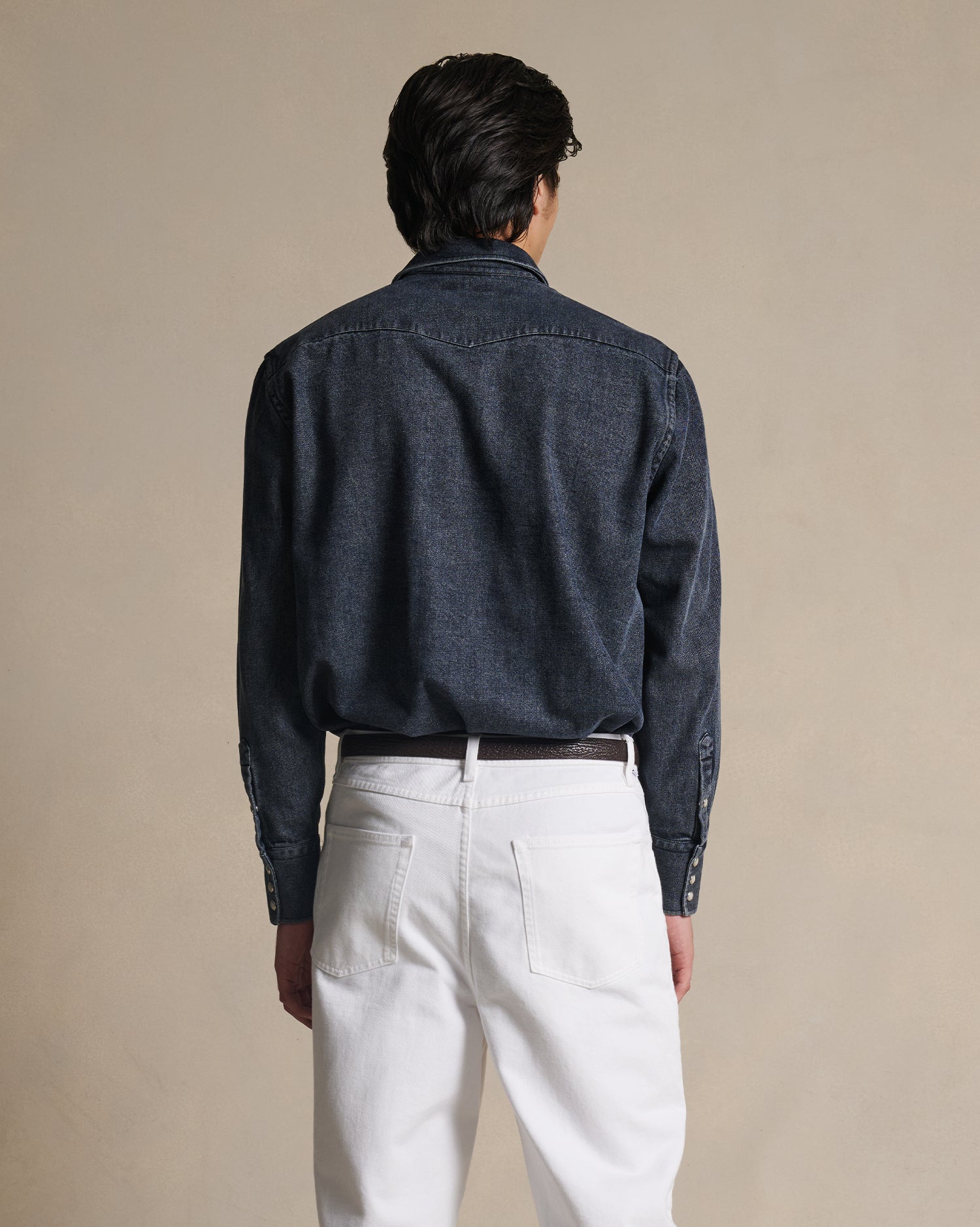 Western Shirt - Black Denim