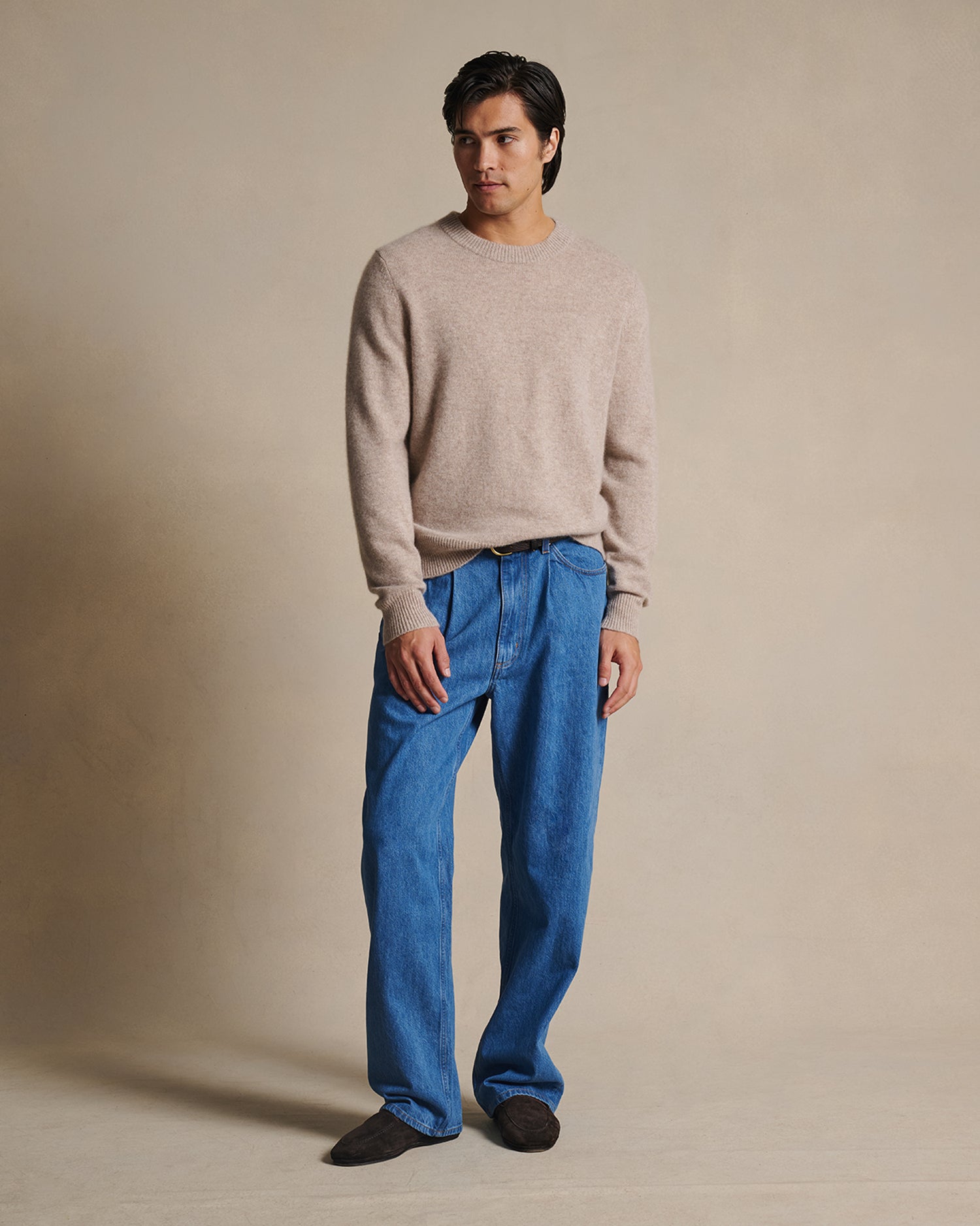 Cashmere Crew Neck - Oatmeal
