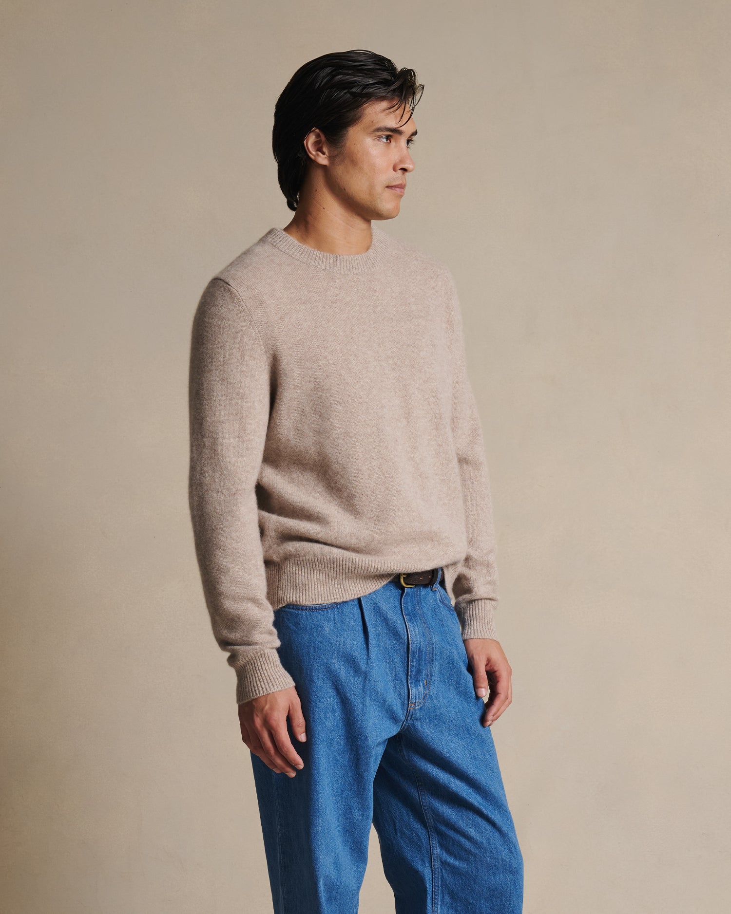 Cashmere Crew Neck - Oatmeal