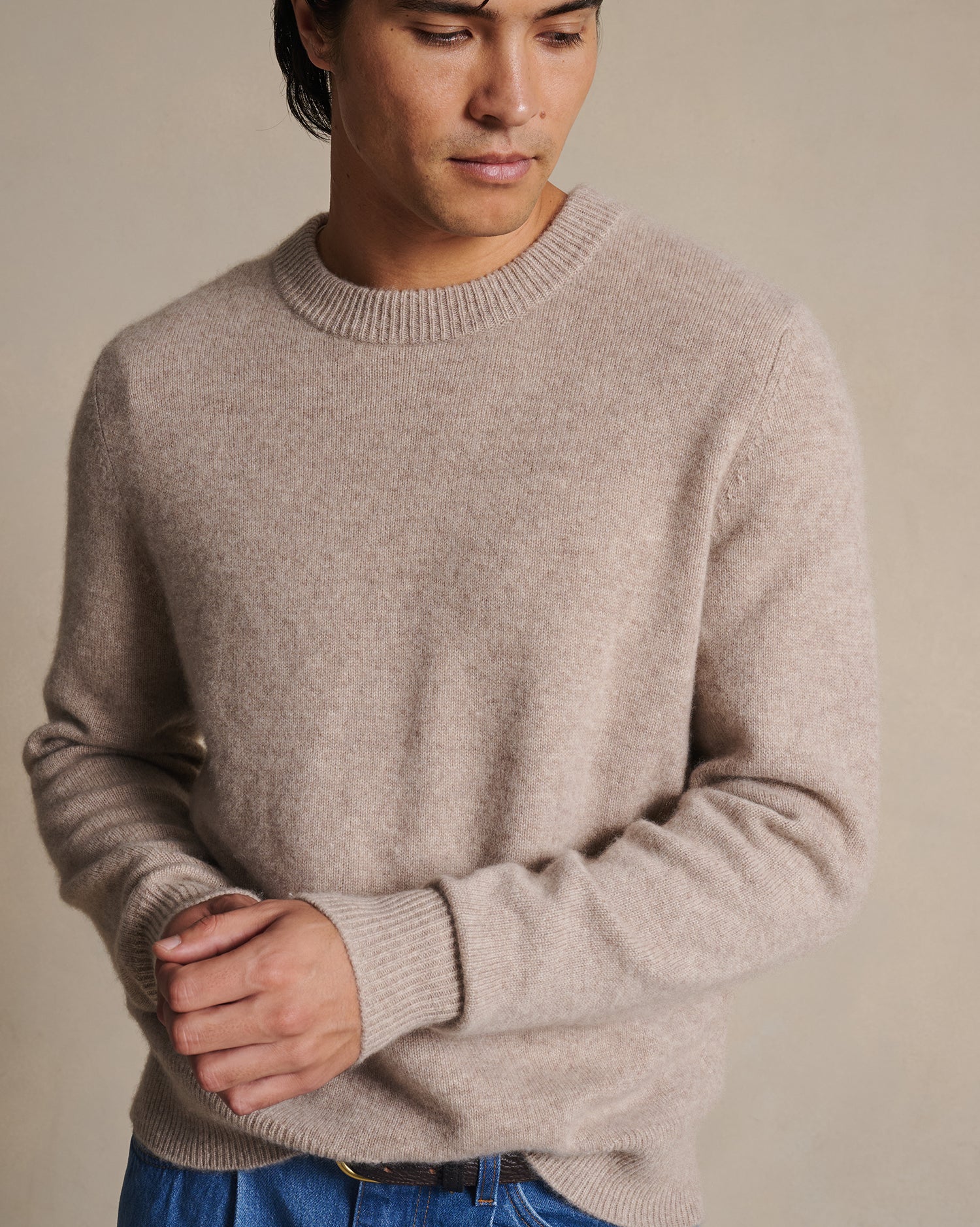 Cashmere Crew Neck - Oatmeal