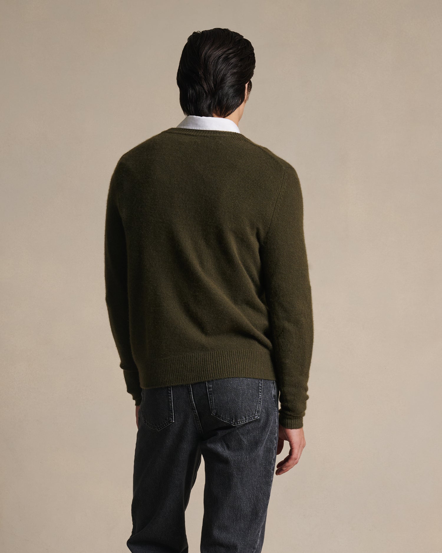 Cashmere Crew Neck - Milanese Green