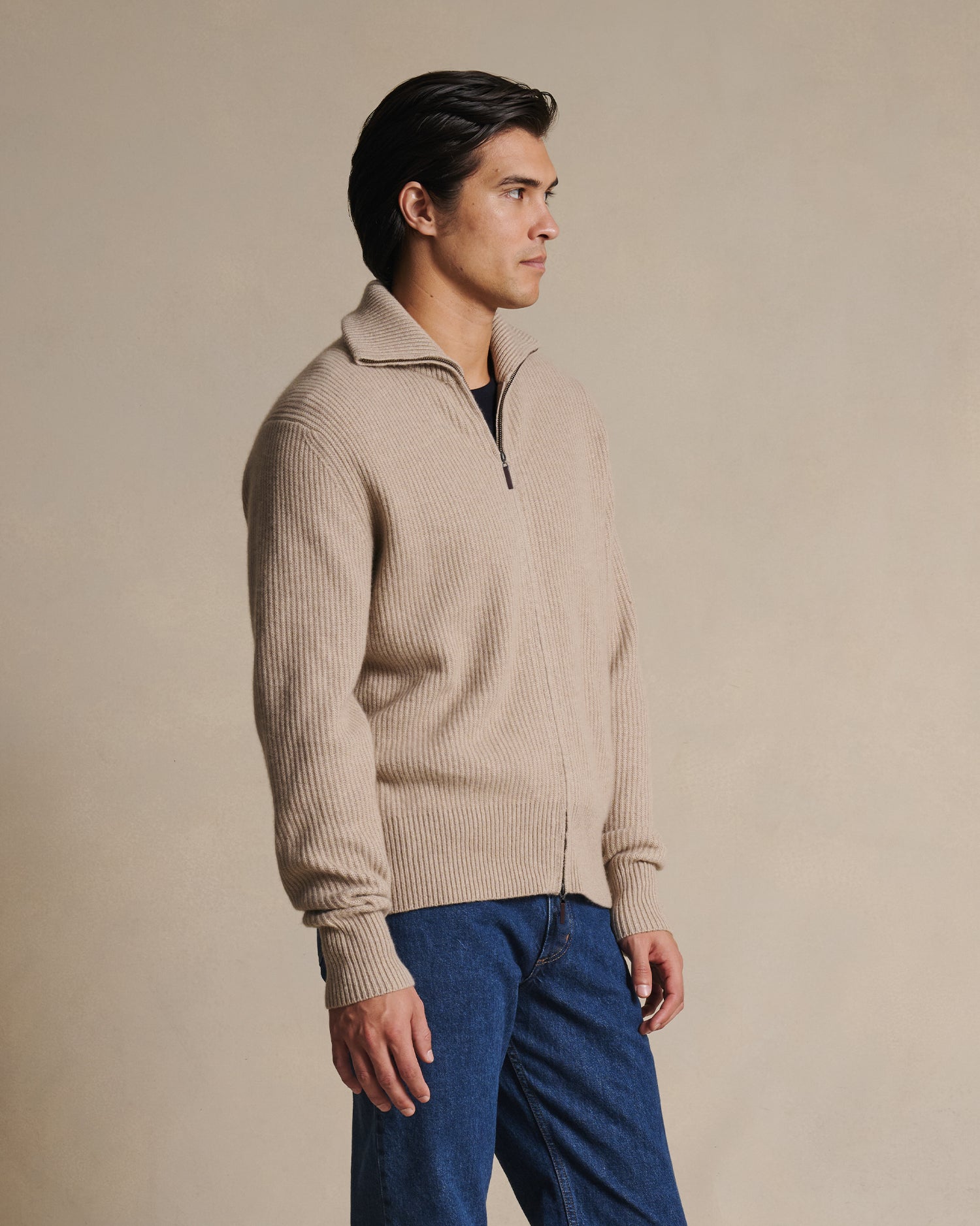 Royal Cashmere Cardigan - Oat