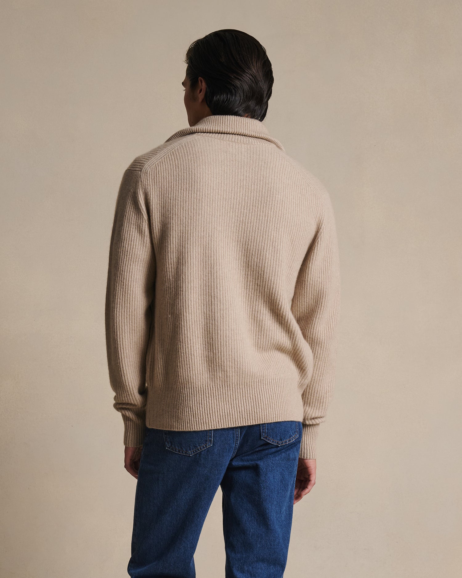 Royal Cashmere Cardigan - Oat