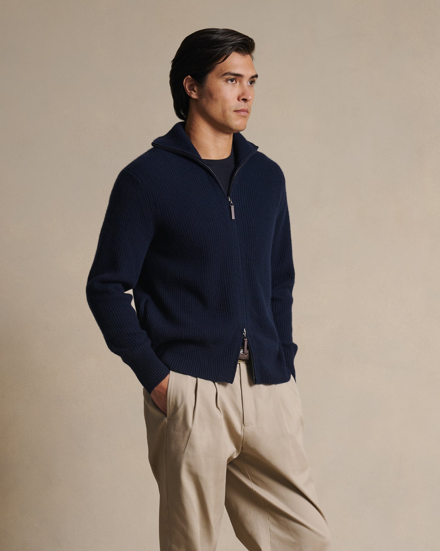 Royal Cashmere Cardigan - Navy