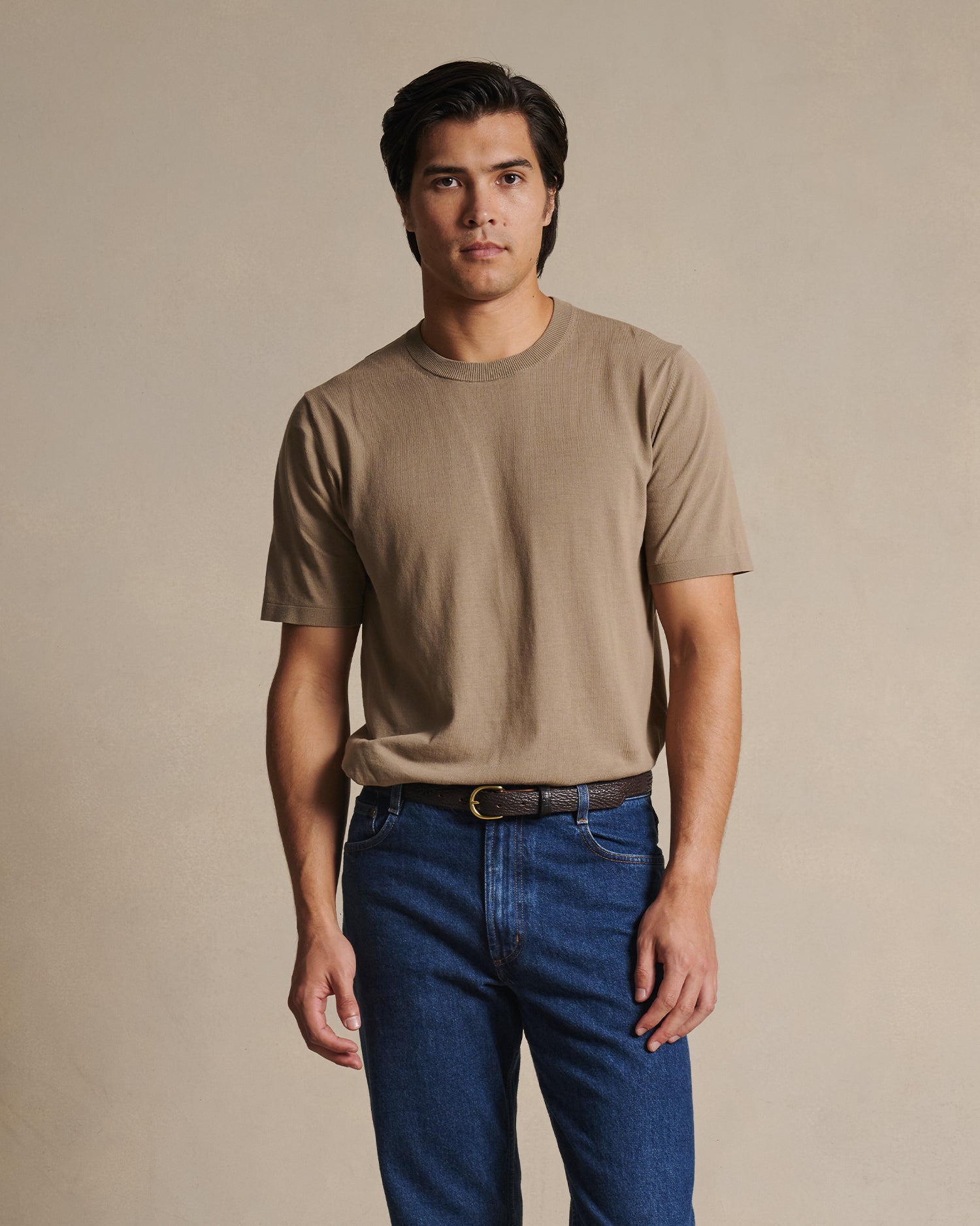 Ice Cotton Tee - Taupe