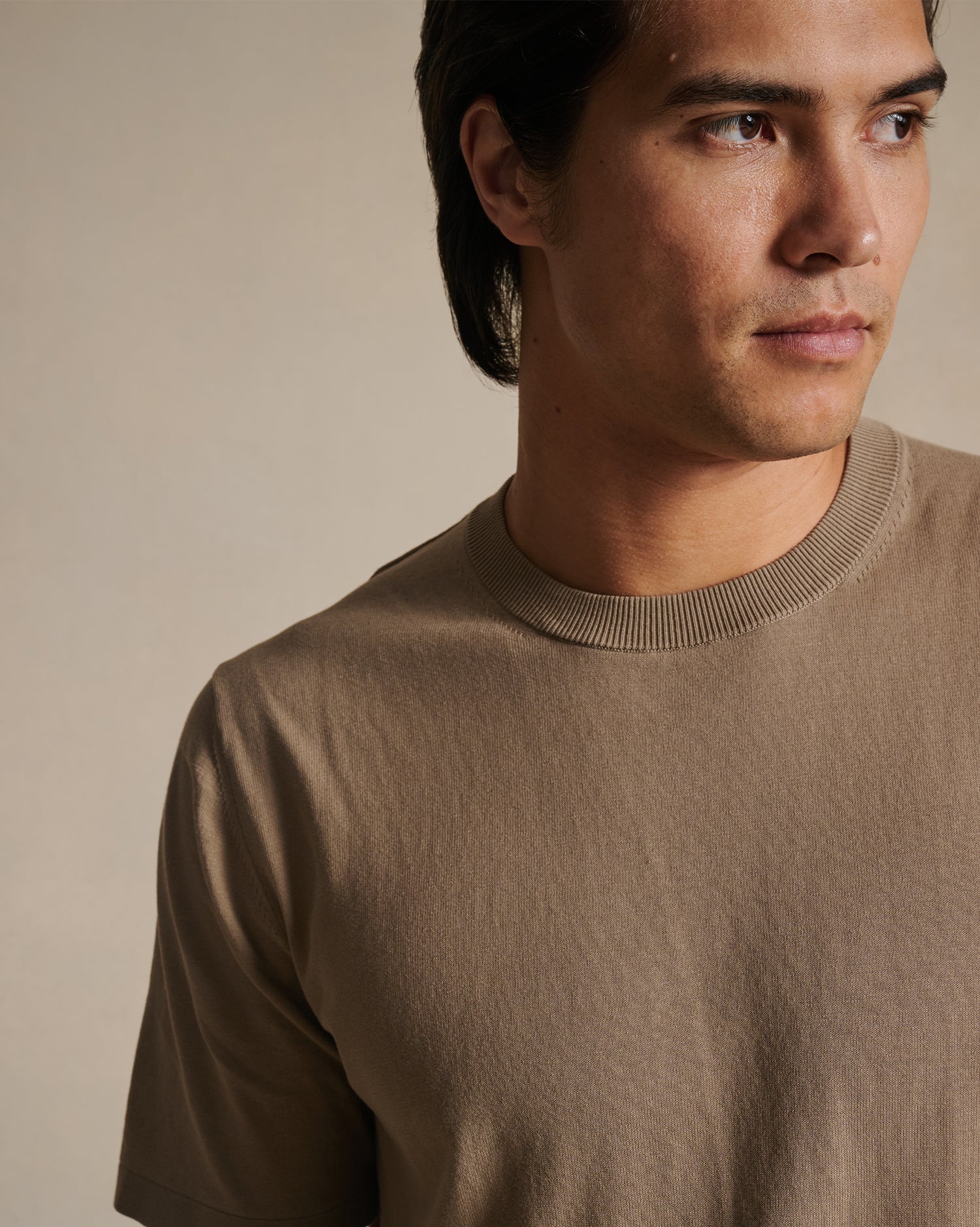 Ice Cotton Tee - Taupe