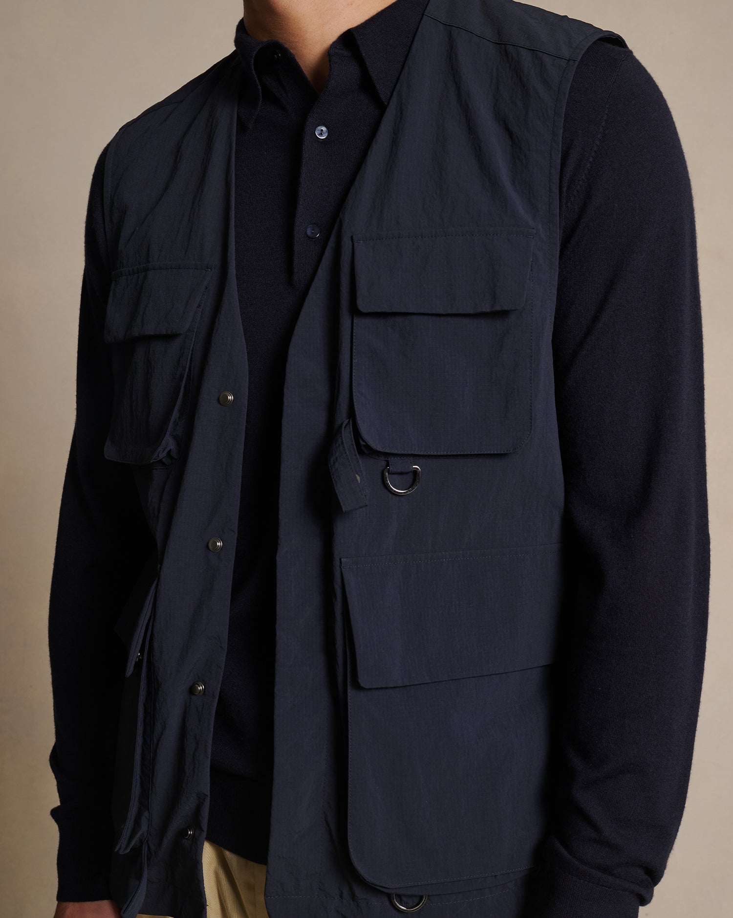 Ripstop Angler's Vest - Navy