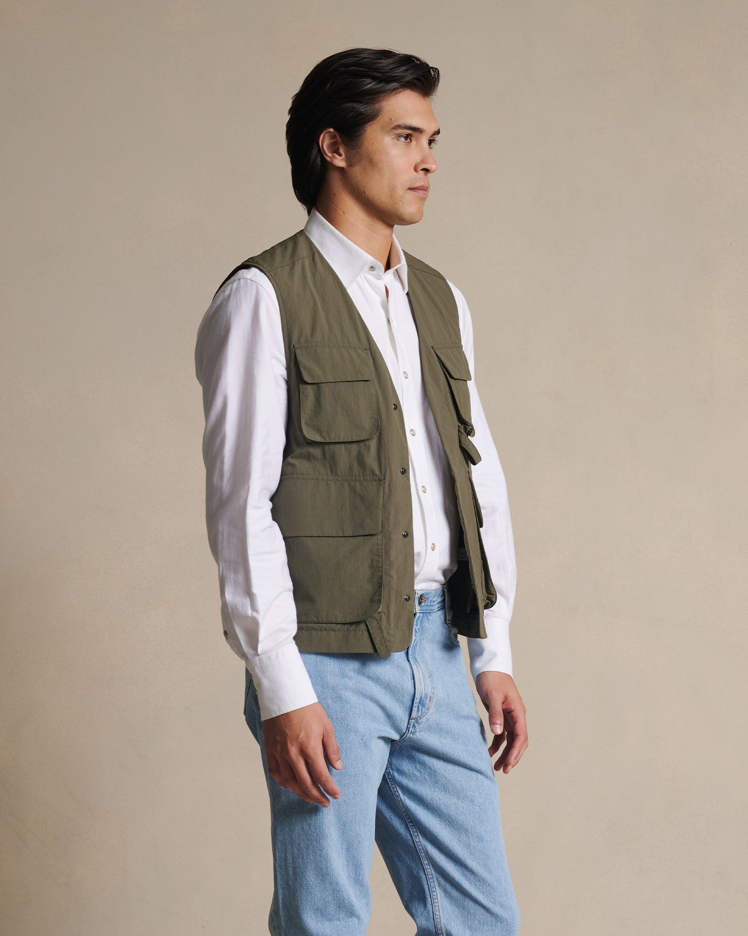 Ripstop Angler's Vest - Army Green