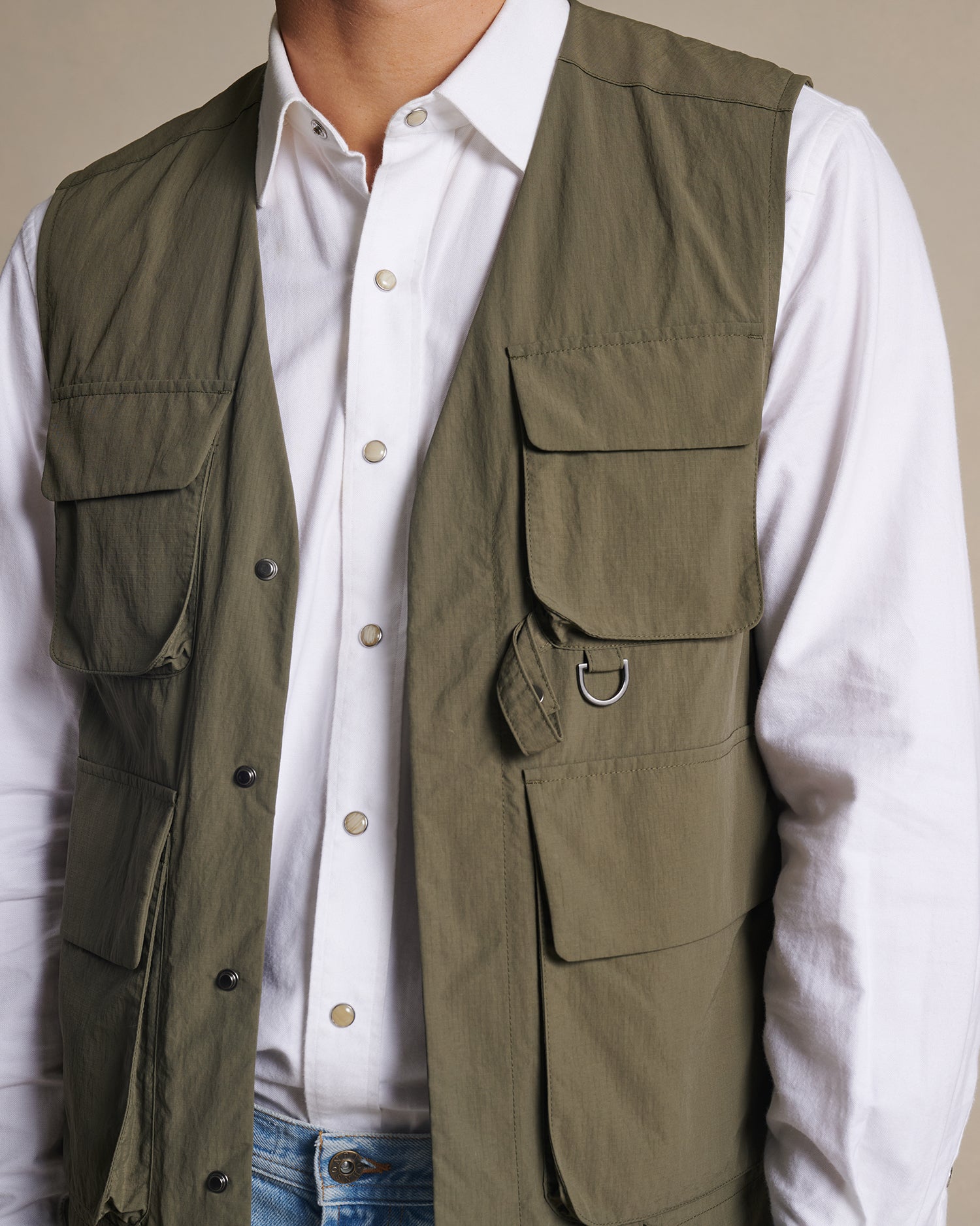 Ripstop Angler's Vest - Army Green
