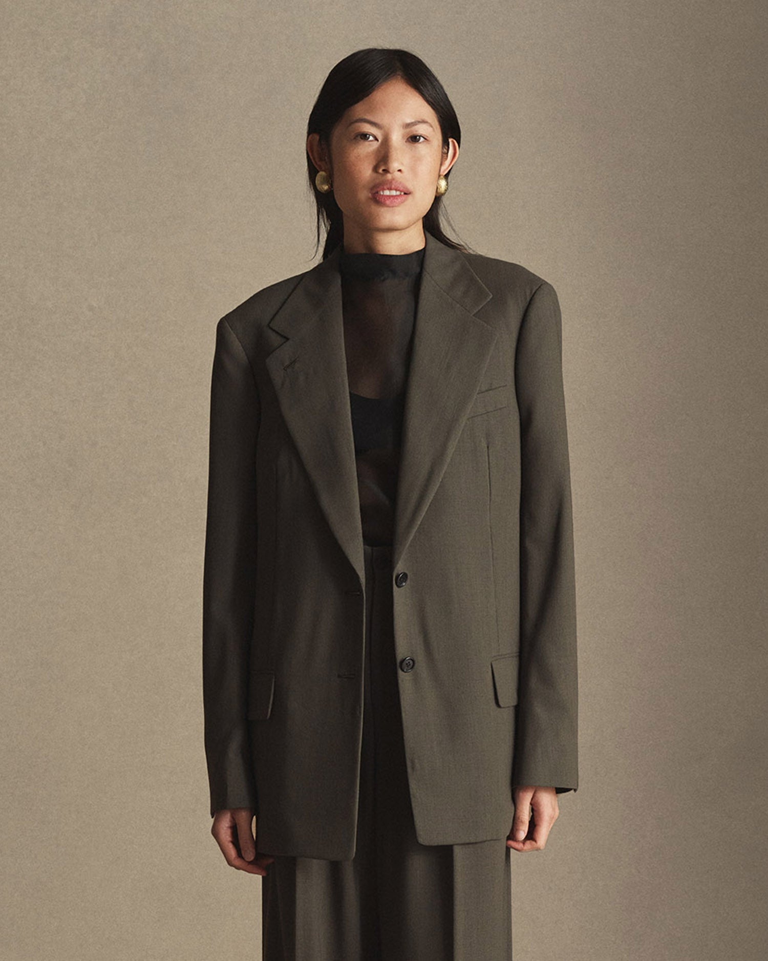 Ava Blazer - Dark Moss