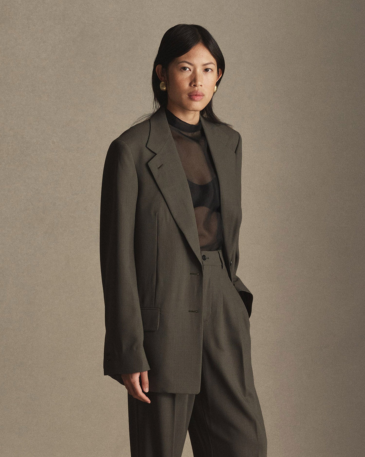 Ava Blazer - Dark Moss