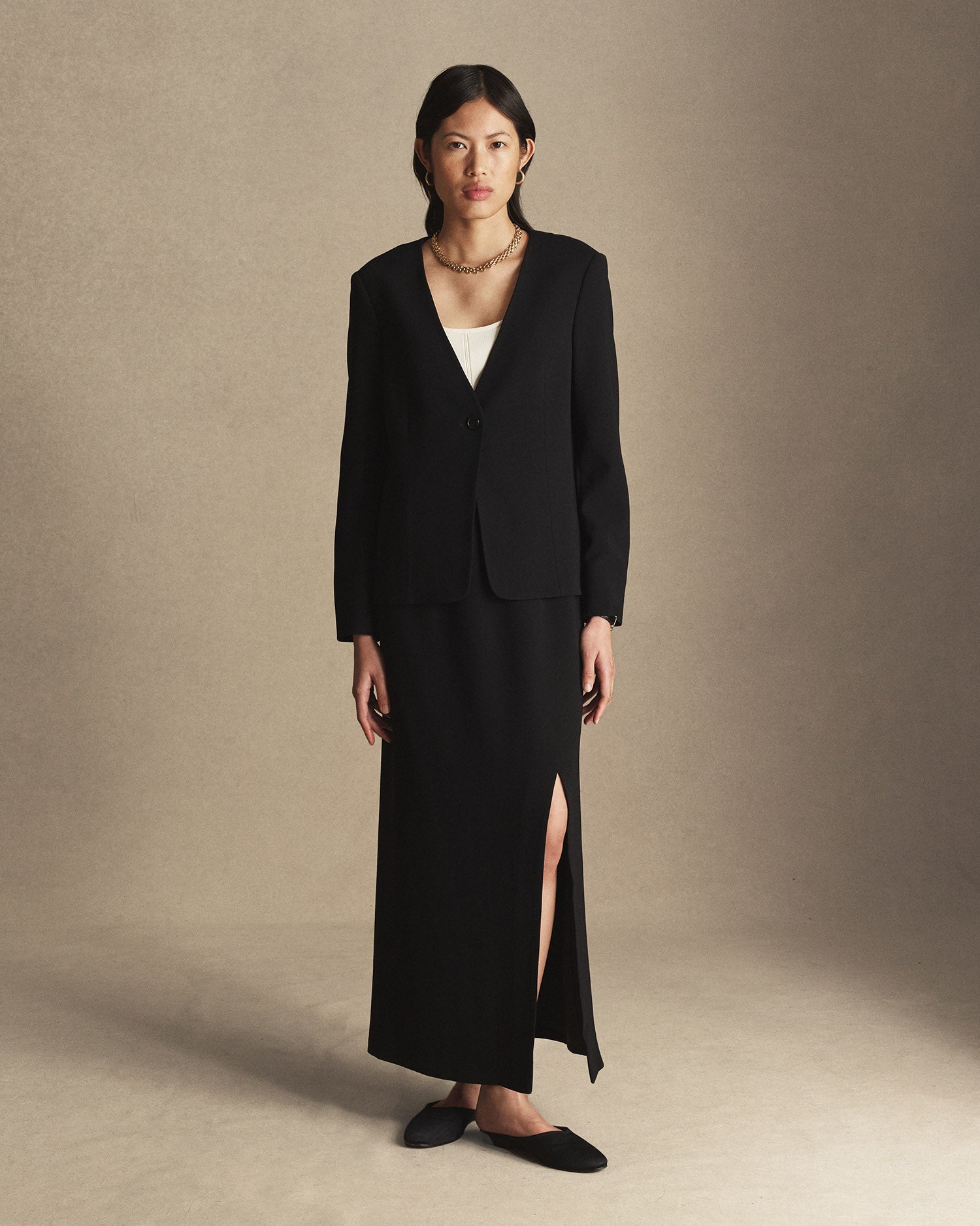 Scarlet Midi Skirt - Black