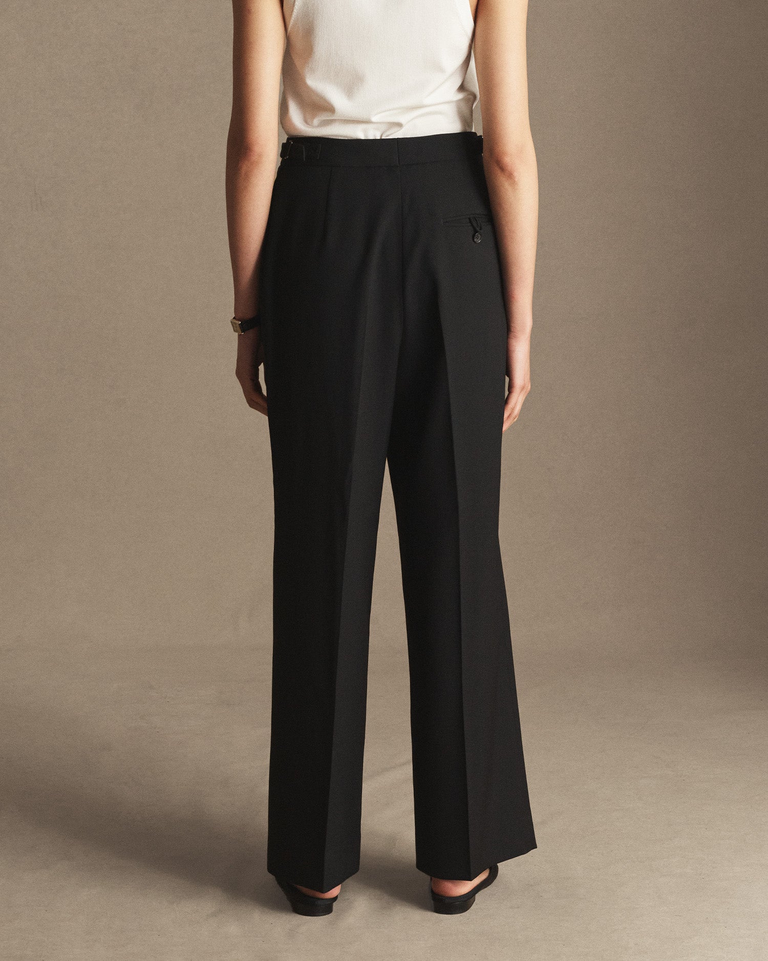 Perriand Trouser - Black Wool Twill