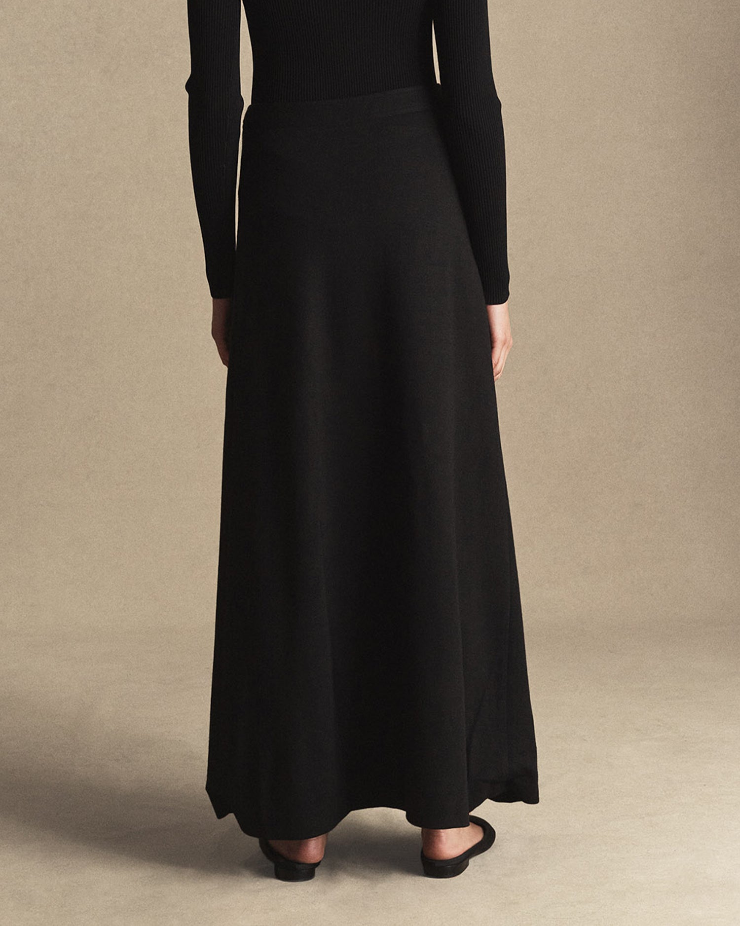 Rose Wrap Skirt - Black