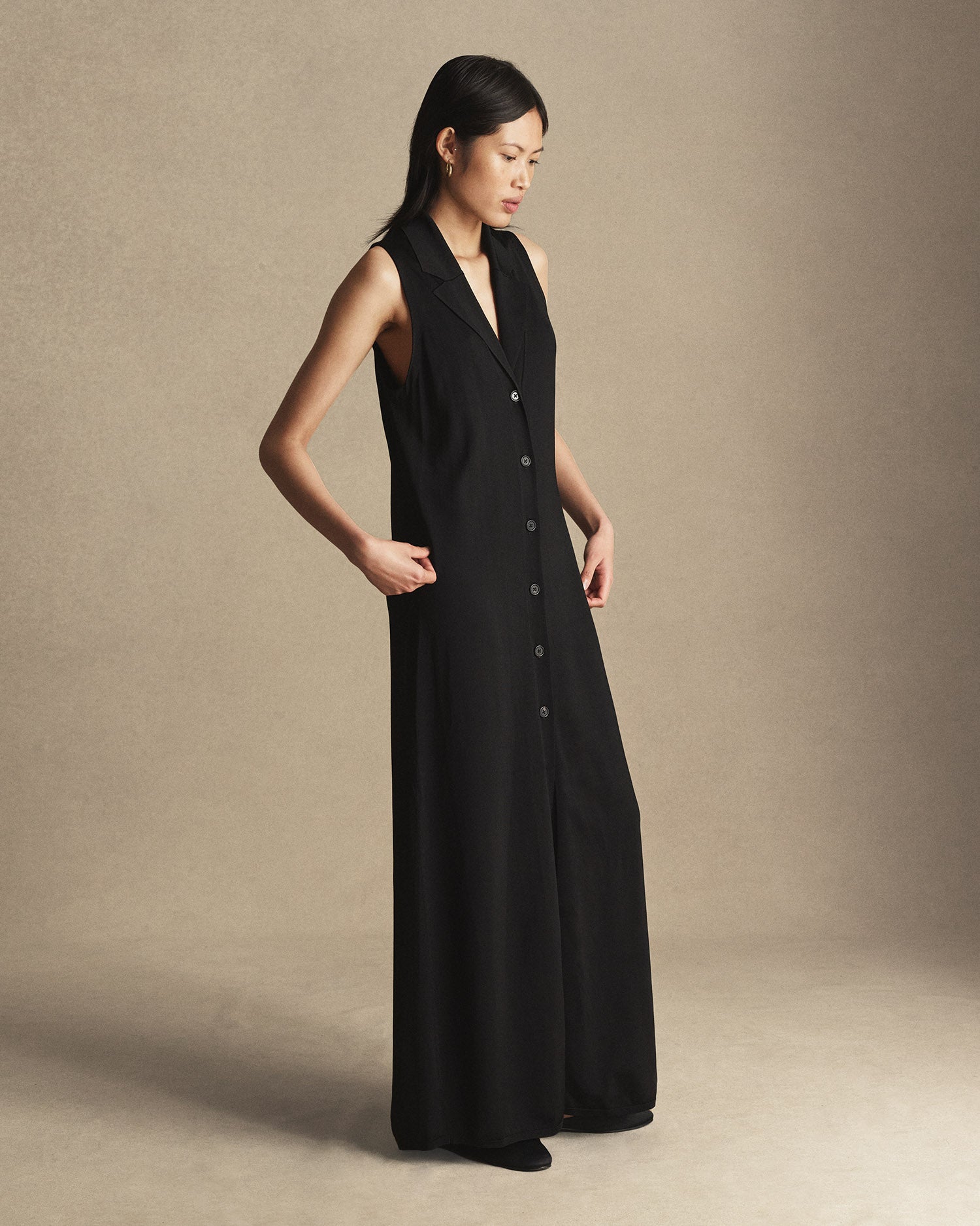 Tessa Shirt Dress - Black