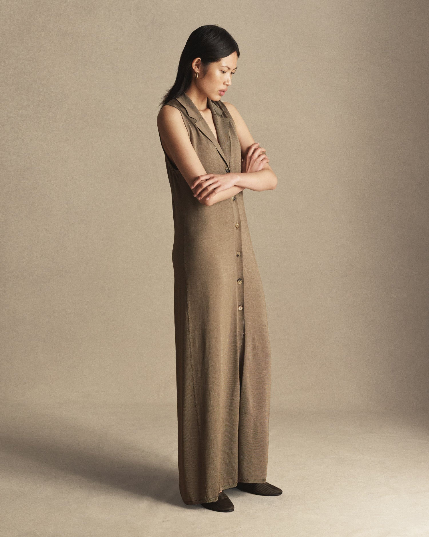 Tessa Shirt Dress - Olive