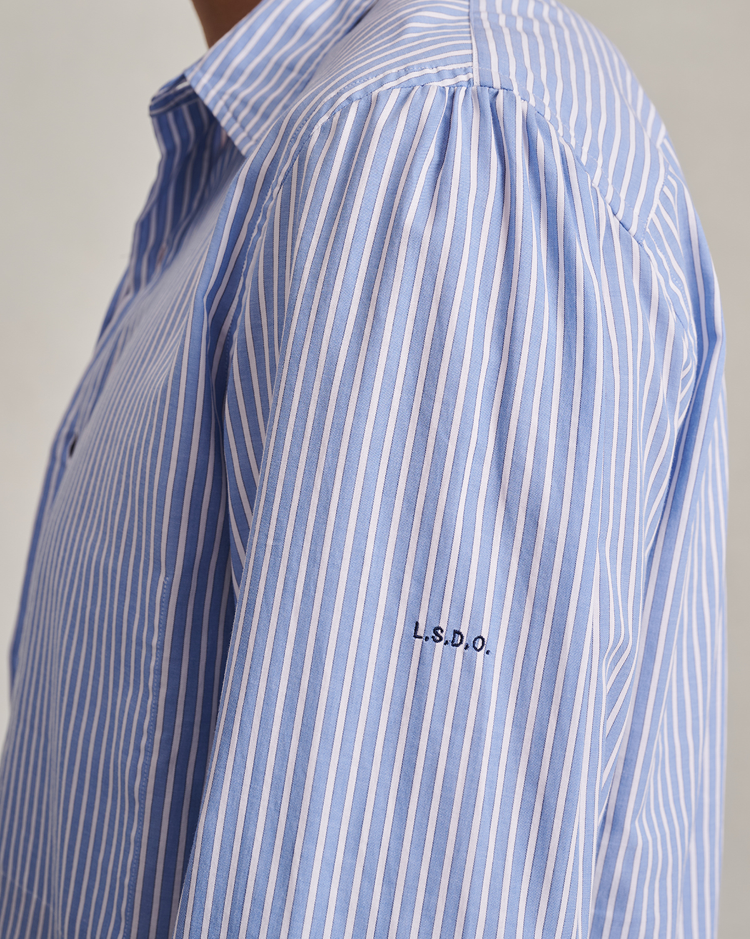 Poplin Popover - Blue & White Stripe
