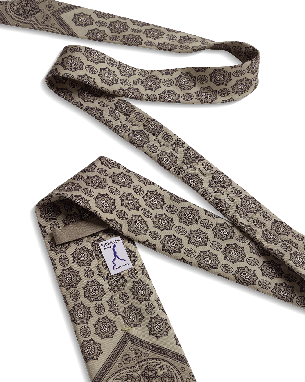 Paisley Bandana Tie - Taupe