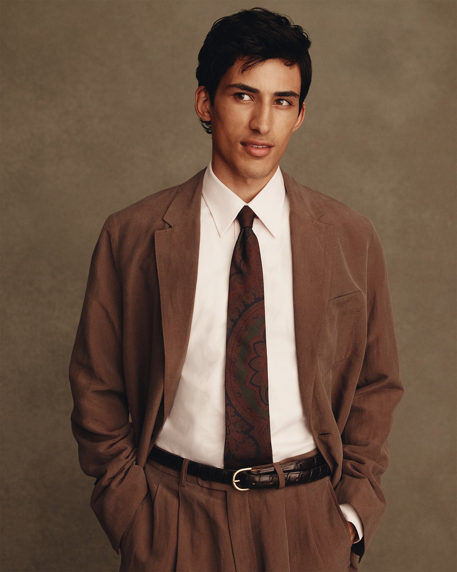 Paisley Madder Tie - Green