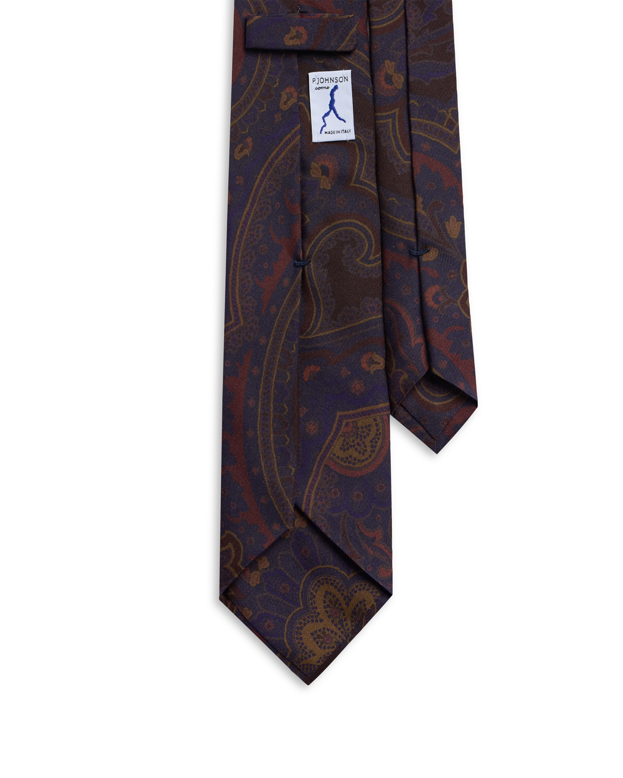 Paisley Madder Tie - Navy