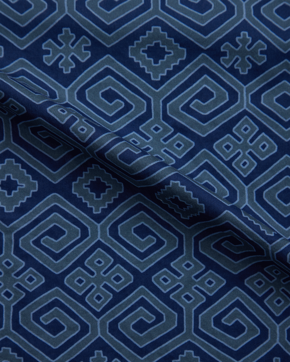 Papori Neckerchief - Aegean Blue Cotton