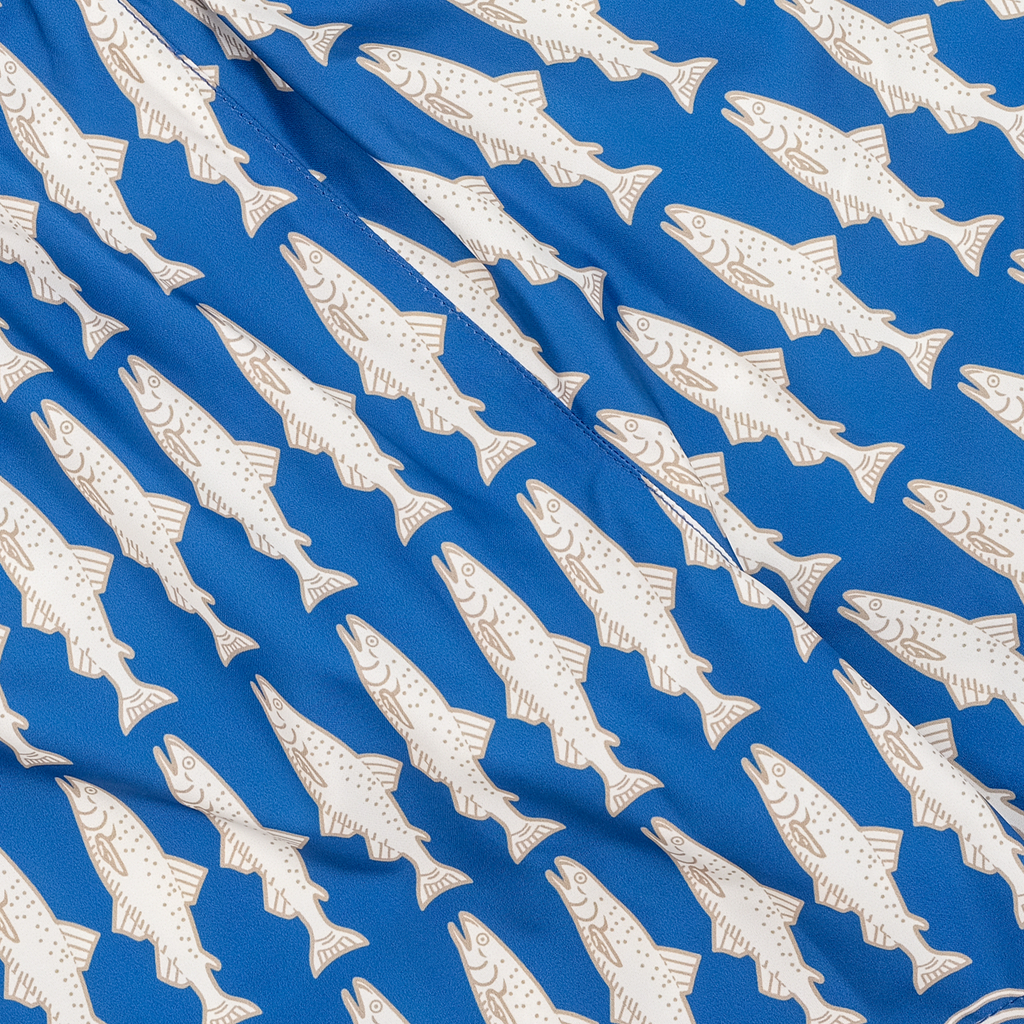 Blue Passalacqua Fish Swim Shorts
