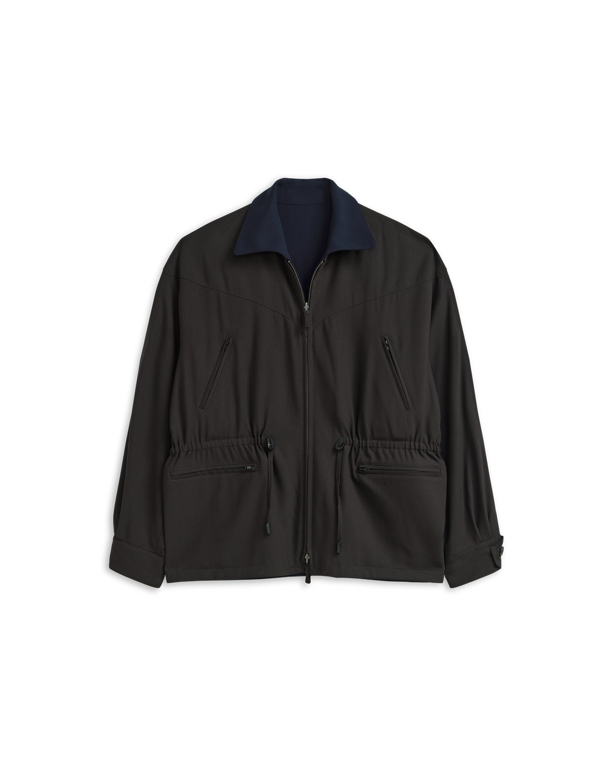 Reine Reversible Jacket - Chocolate & Navy