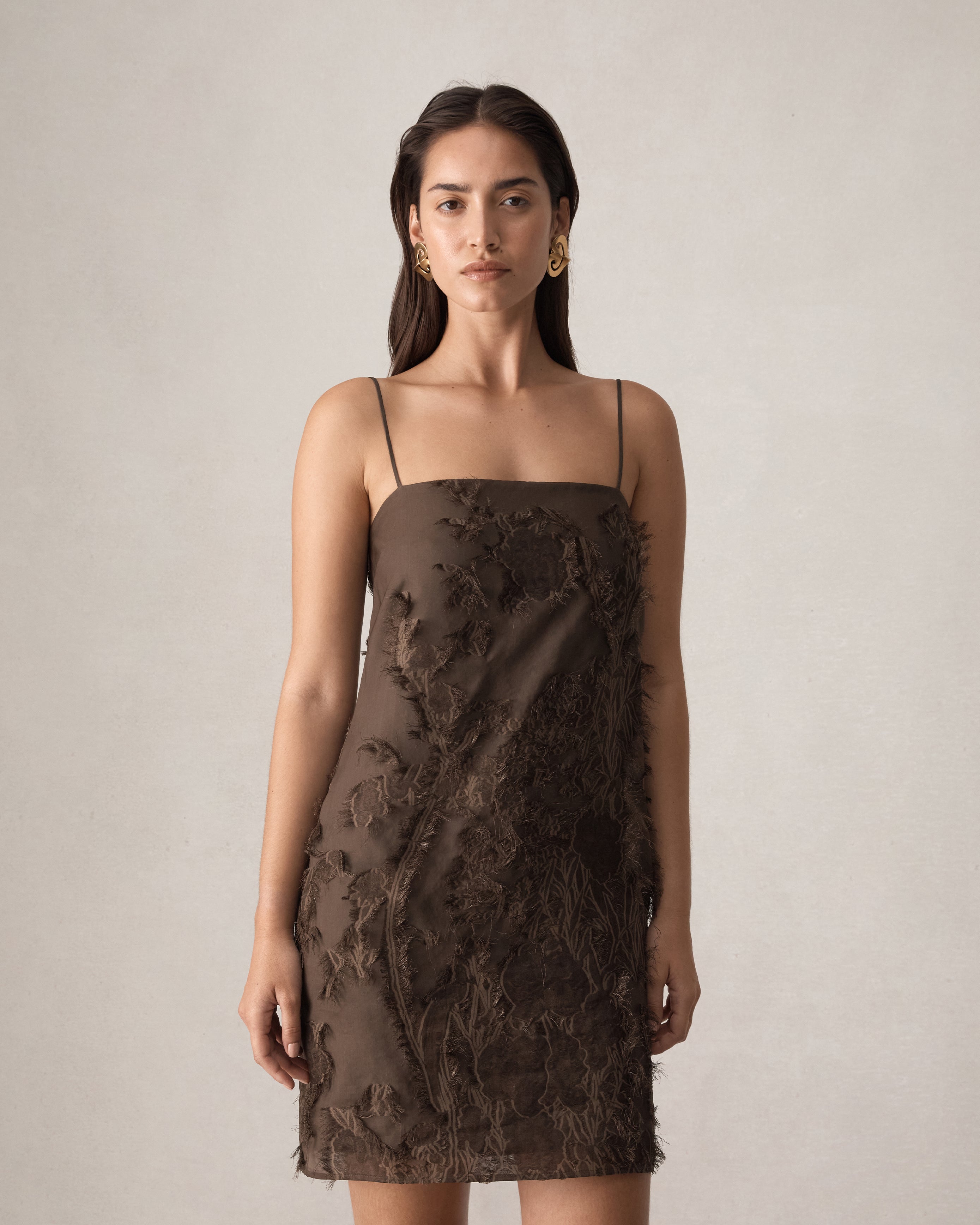 Roberta Mini Dress - Chocolate