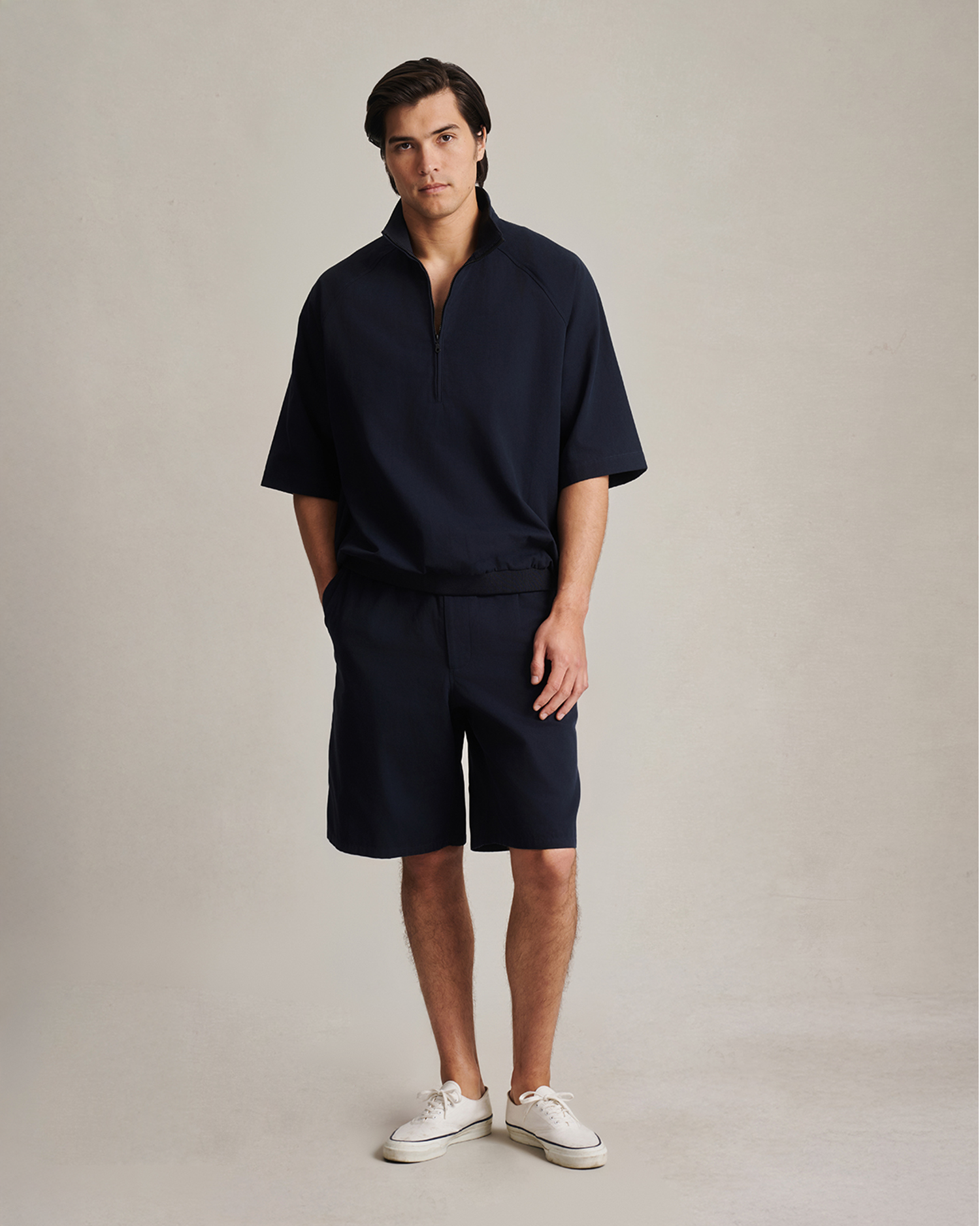 Rōjin Quarter Zip - Navy