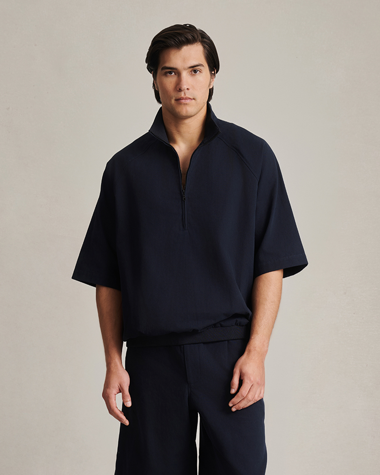 Rōjin Quarter Zip - Navy