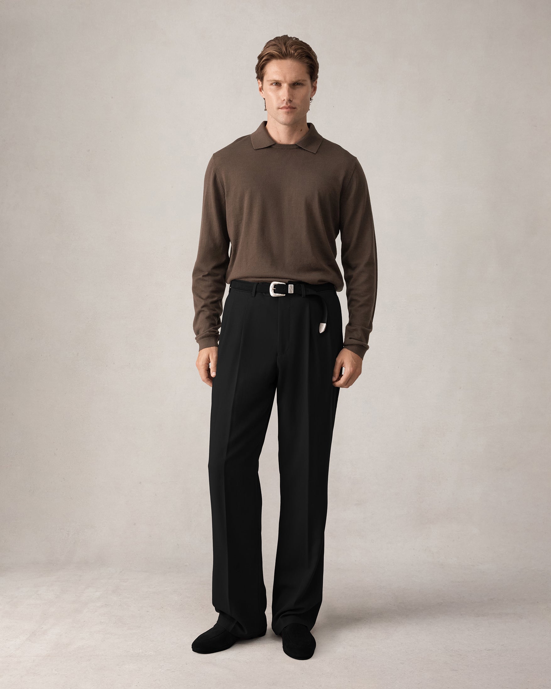 Merino S140 High Twist Trousers - Black