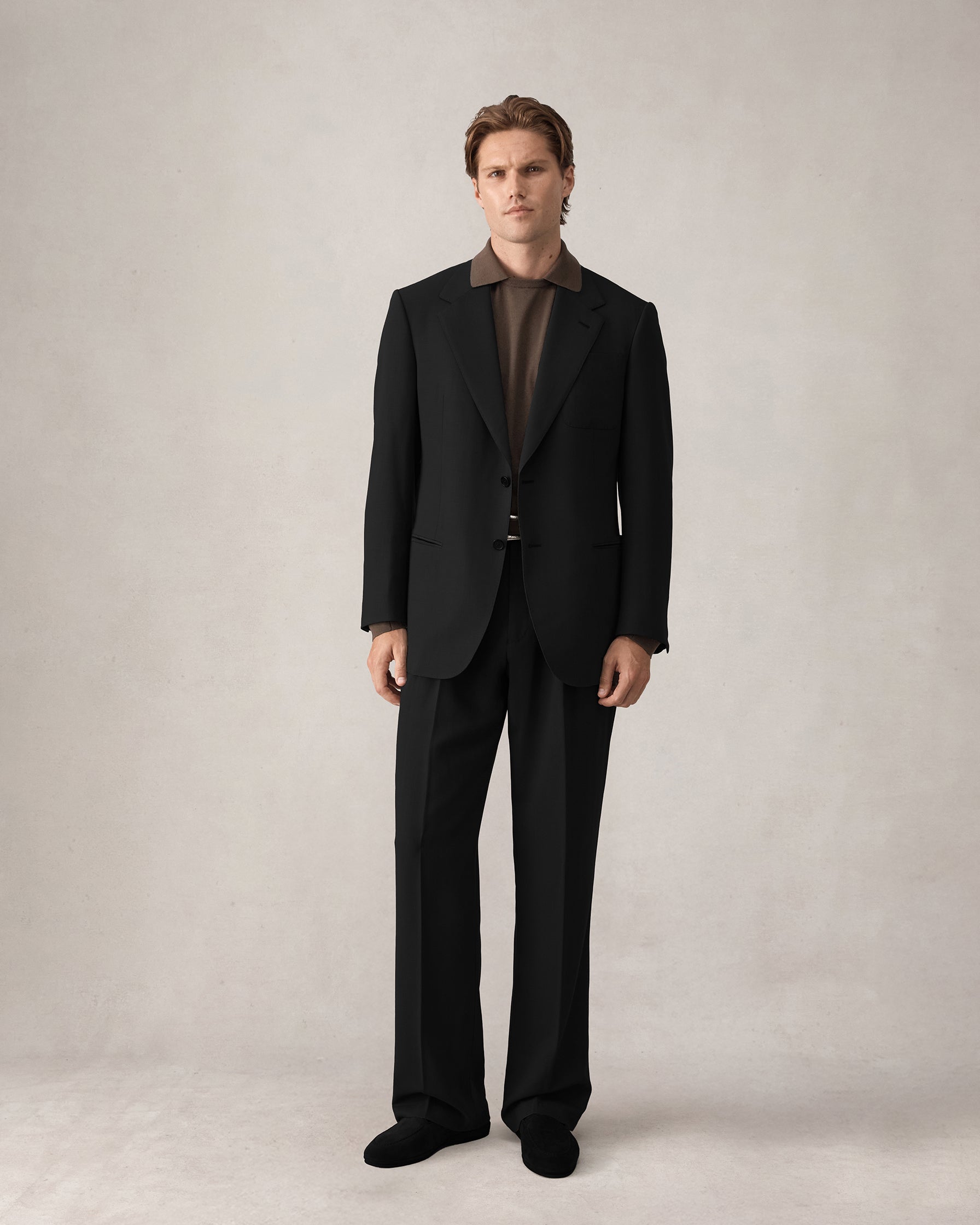 Merino S140 High Twist Blazer - Black