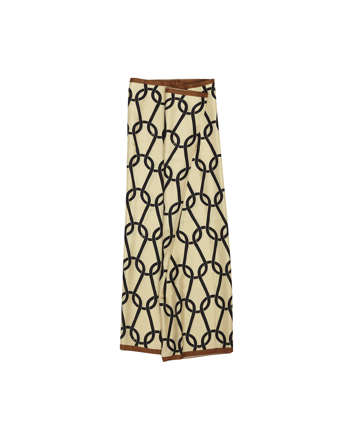 Taupe Chainmail Silk Sarong