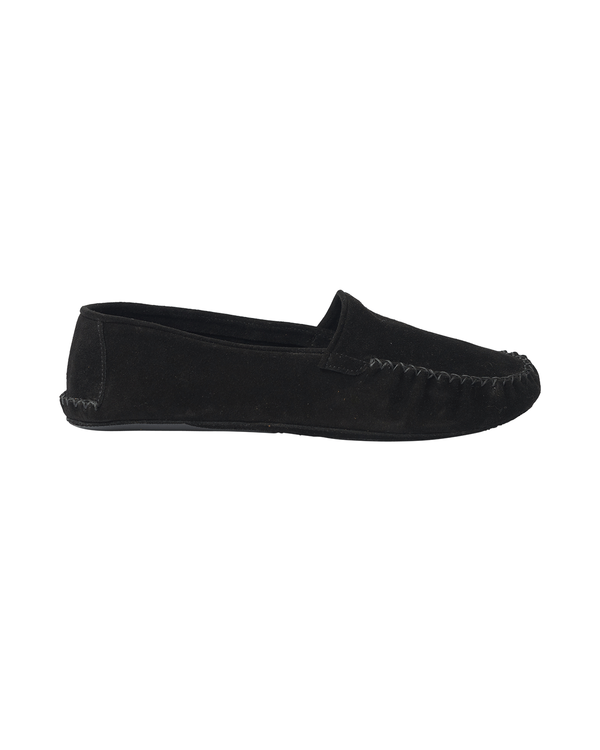 Soft Moccasin - Black Suede