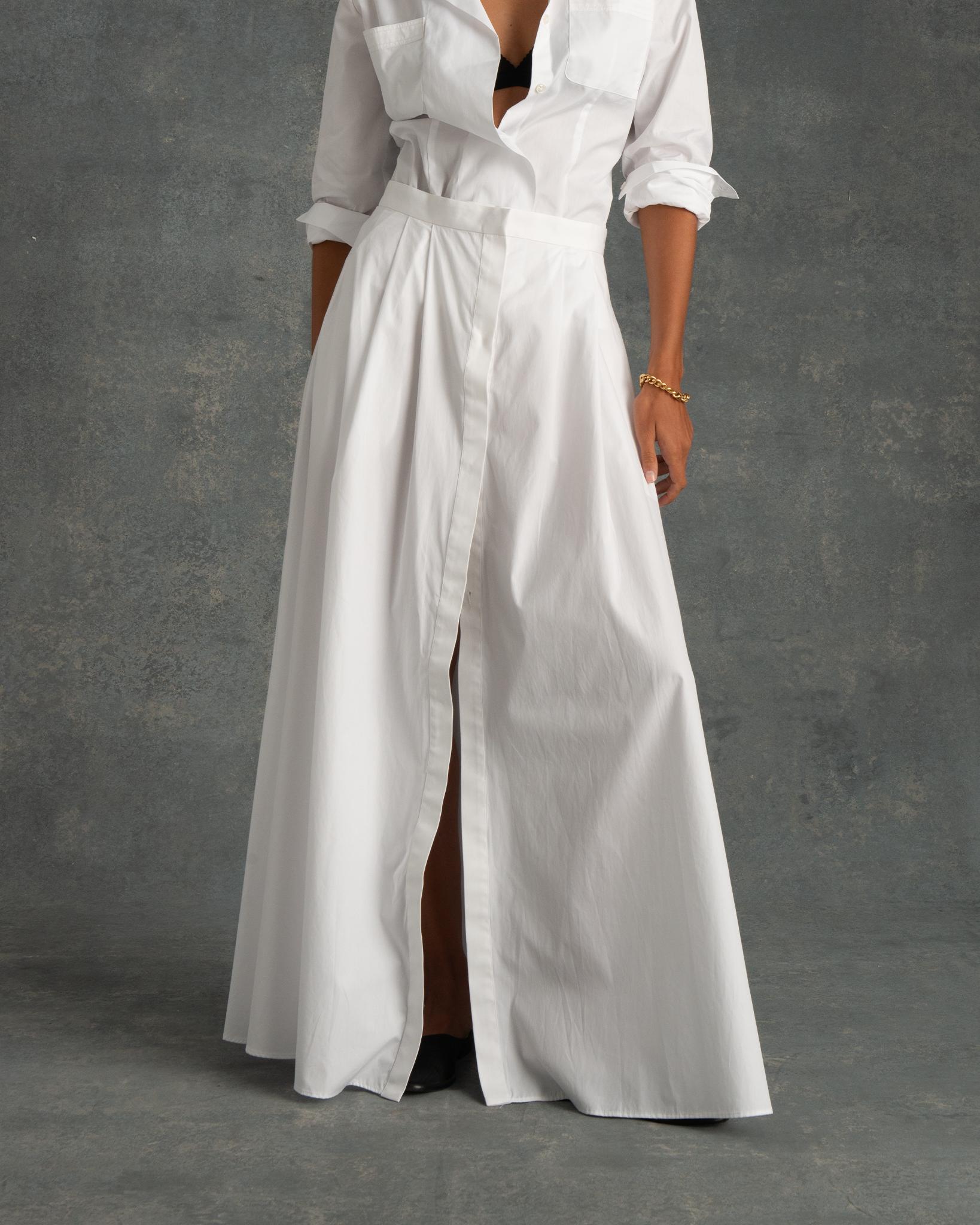 Kahlo Skirt - White Poplin