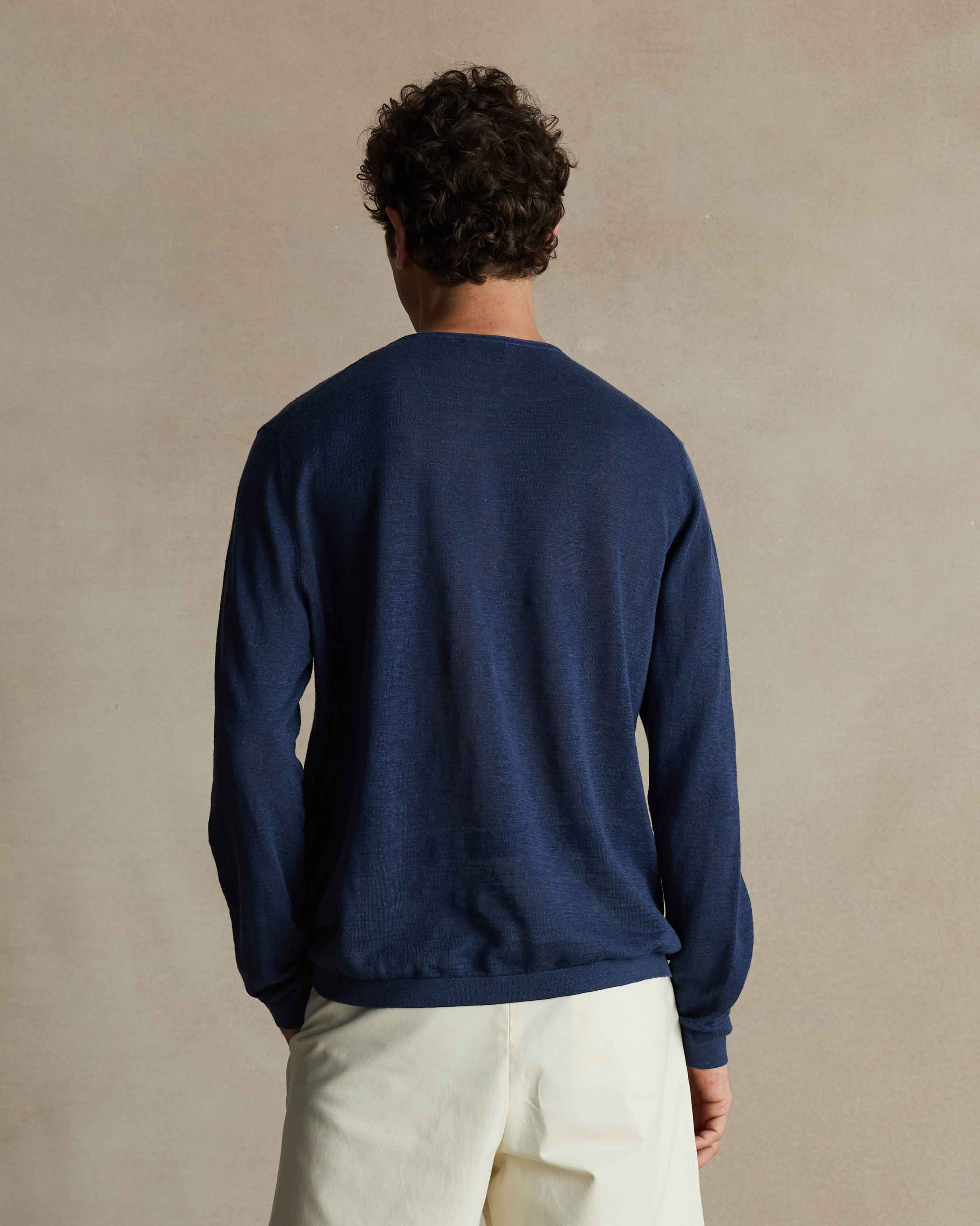 Slate Blue Linen Sweater