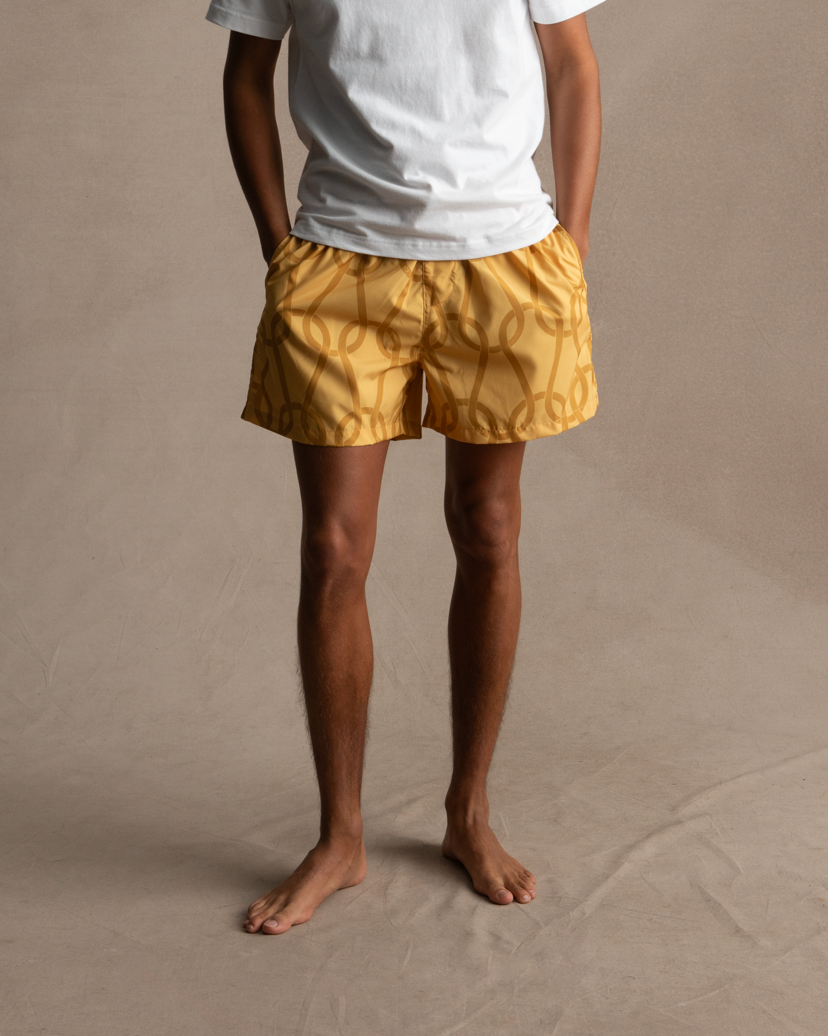 Chainmail Swim Short - Gold
