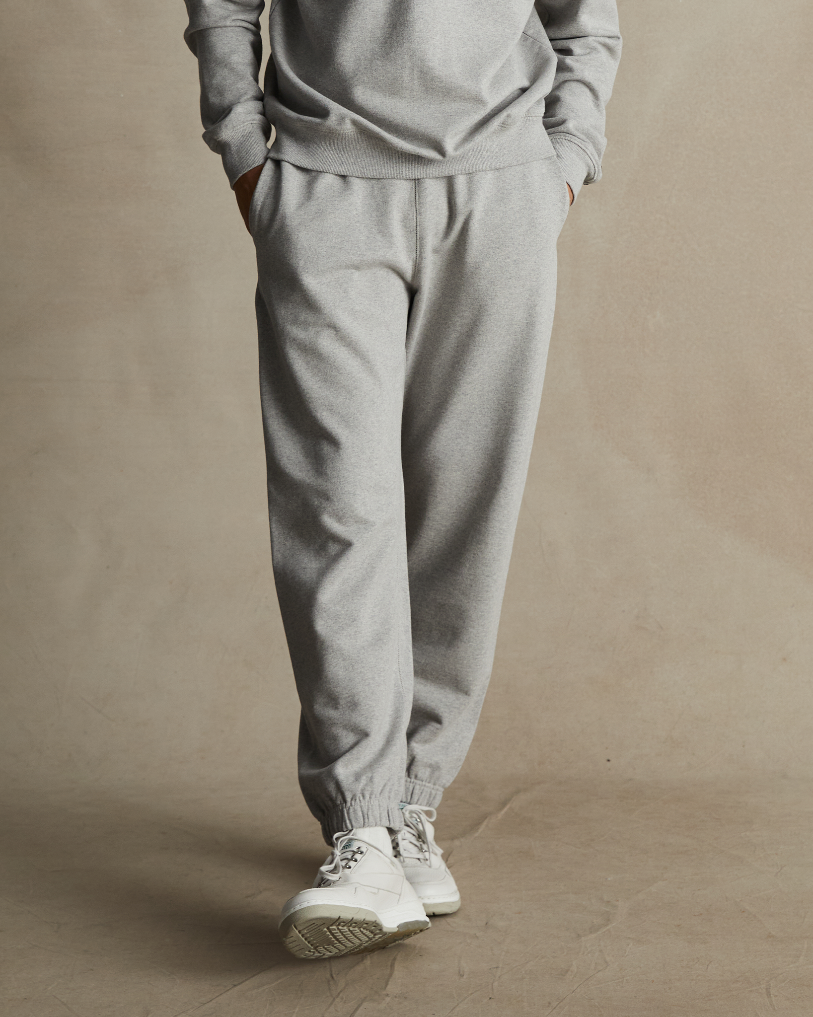 Grey Organic Cotton Track Pants