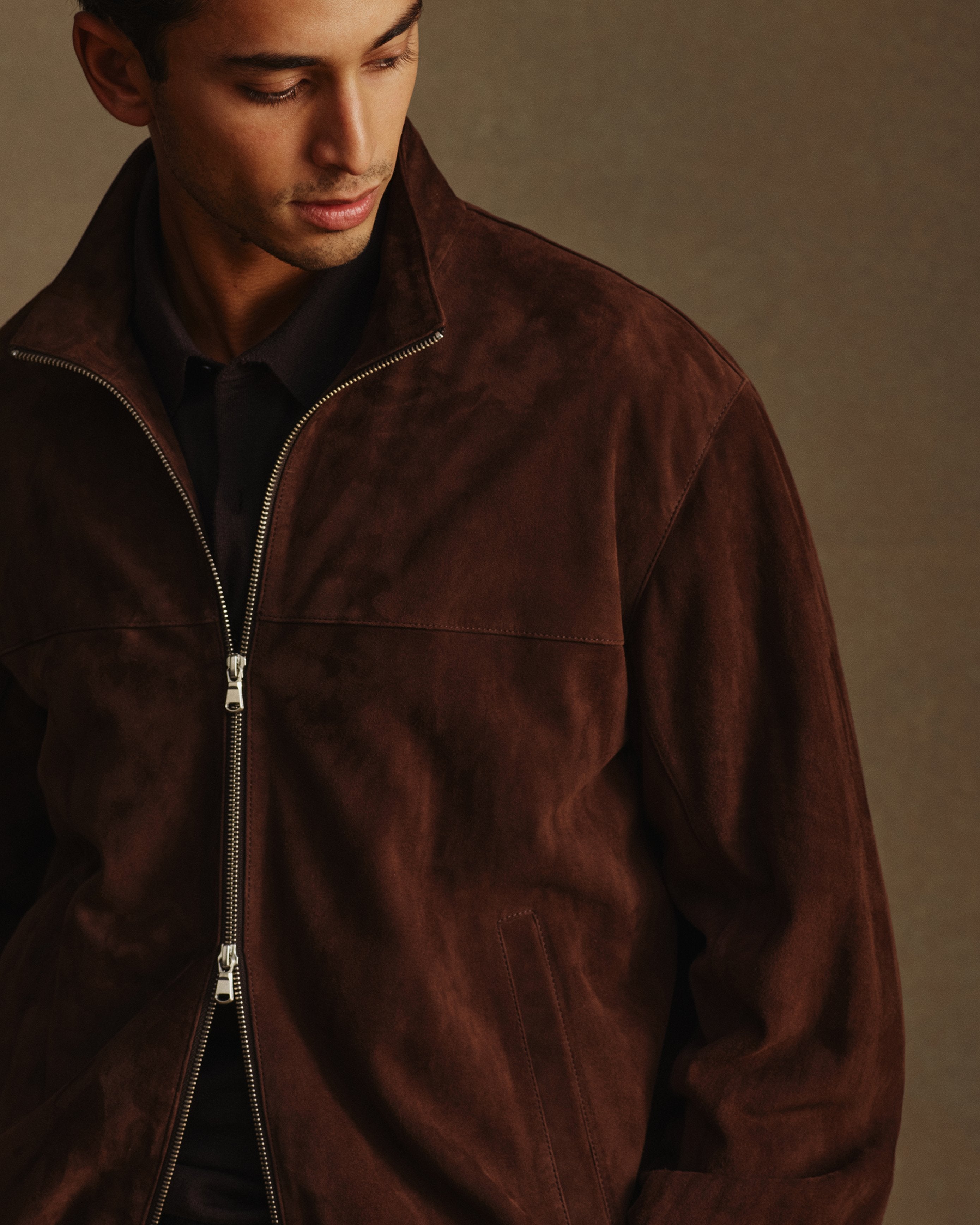 Senna Jacket - Chocolate Suede