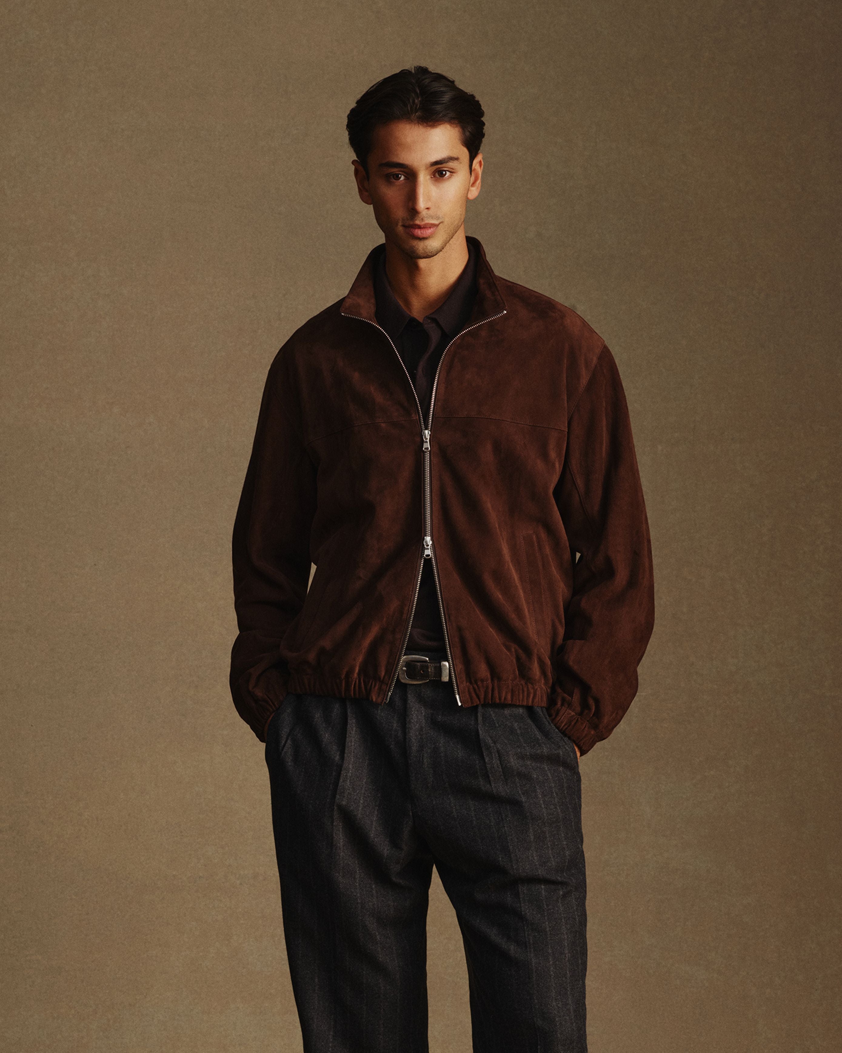 Senna Jacket - Chocolate Suede