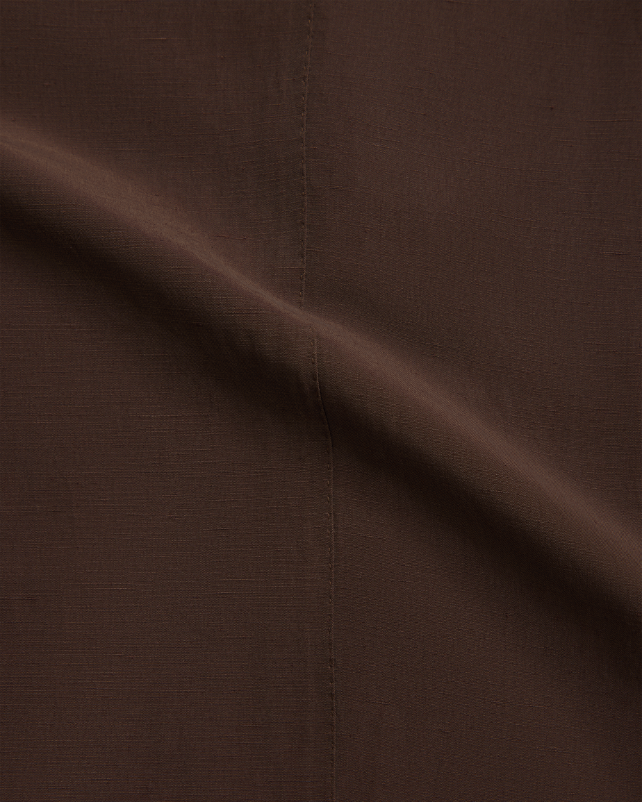 Slack Jacket - Chocolate Silk Linen